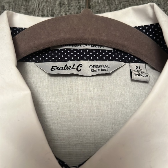 NWT White Button Down Blouse - Picture 4 of 8